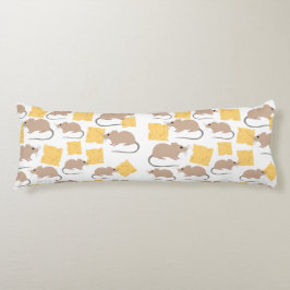 Cojín Patrón de queso de roedor de ratón lindo