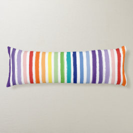 Cojín Patrón de rayas arcoiris de bonito
