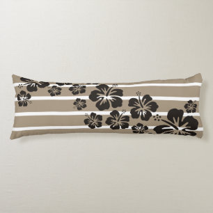 Cojín Patrón de rayas de BG piedra ancha + flores de hib