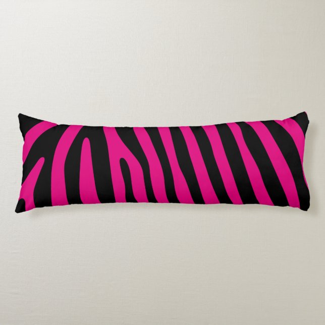 Cojín Patrón de rayas de cebra + tu fondo e ideas (Anverso)