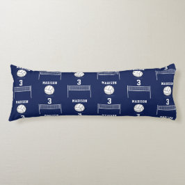 Cojín Patrón de red y bolas de voleibol personalizadas