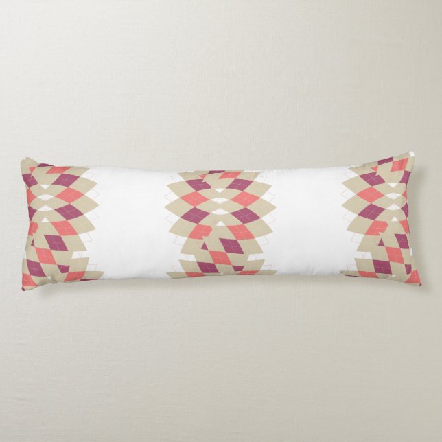 Cojín Patrón de remolque de diamantes (Reverso)