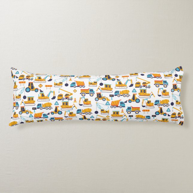 Cojín Patrón de vehículo de camiones de construcción par (Anverso)