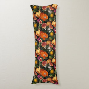 Cojín Patrón elegante de cítricos naranjas amarillos