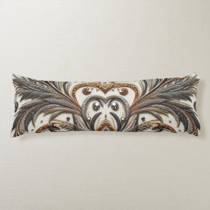 Cojín Patrón floral brillante con piedra gemela