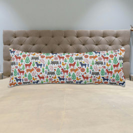 Cojín Patrón moderno del Boho nórdico del arte folclóric