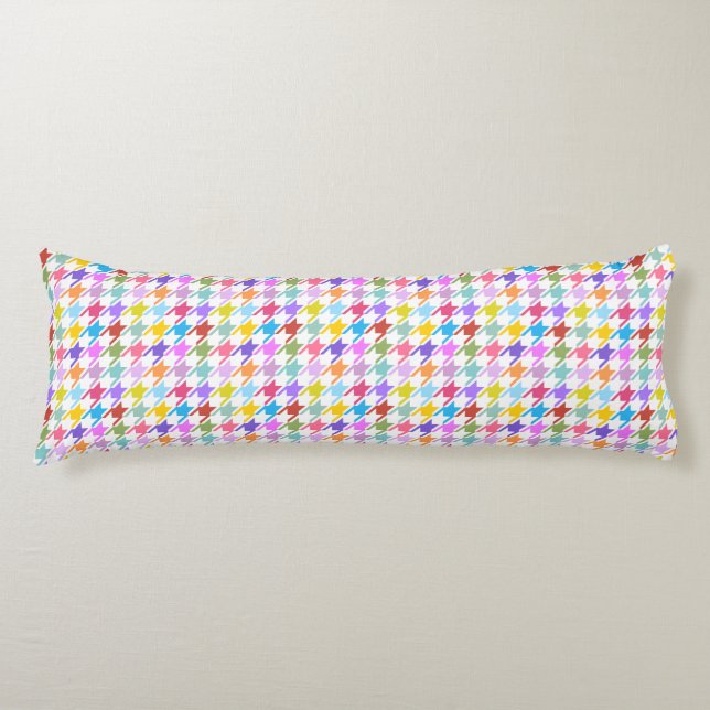 Cojín Patrón Multicolor de galga dorsal + Sml blanco (Anverso)