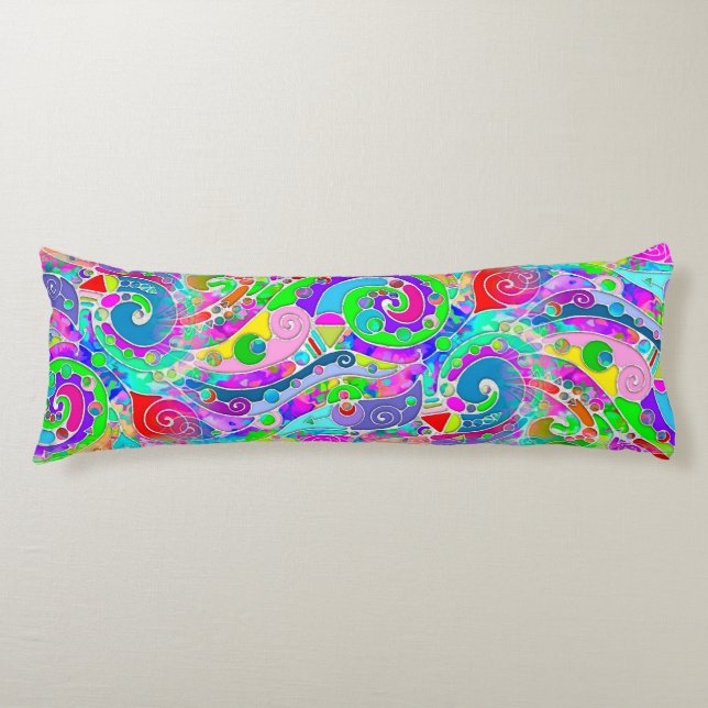 Cojín Patrón Pintado A Mano Y Digitalmente Art. 22 (Anverso)