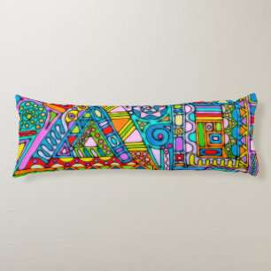 Cojín Patrón Pintado A Mano Y Digitalmente Art 53