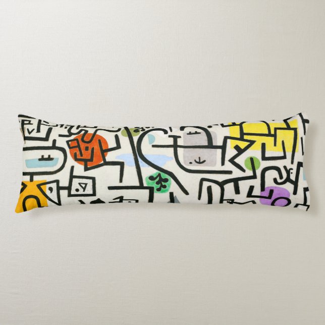 Cojín Paul Klee Rich Harbor Abstrae Expressionismo (Anverso)