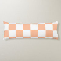 Peach Fuzz Checkered Gingham Pattern