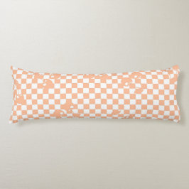 Cojín Peach Fuzz Cherry Gingham Pattern