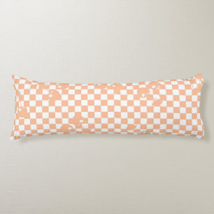 Cojín Peach Fuzz Cherry Gingham Pattern