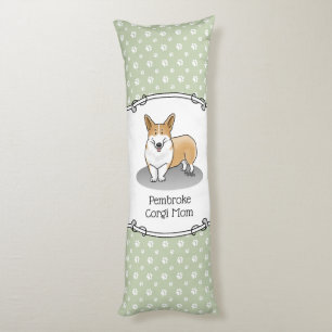 Cojín Pembroke Welsh Corgi Mom (rojo 1) Dog Mom Cute