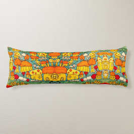 Cojín Pequeña aldea de casas maravillosas