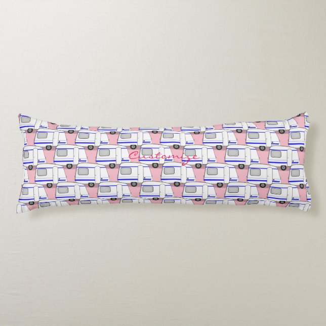 Cojín Pequeña caravana gitana remolque Thunder_Cove cual (Anverso)