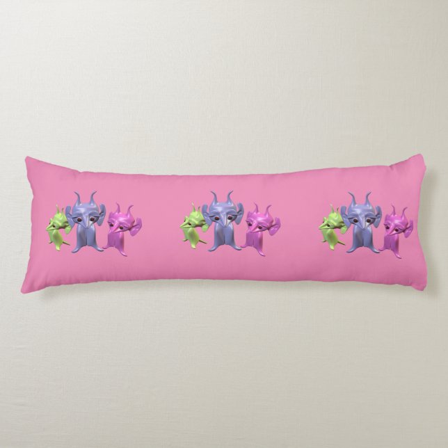 Cojín Pequeños marcianos (Anverso)