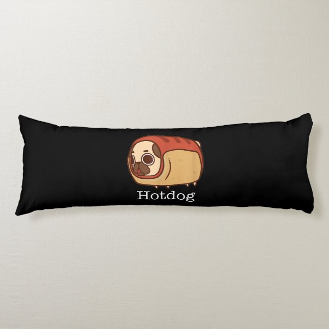 Cojín Perro de acceso directo | Encantador Perro Pug Lov (Anverso)