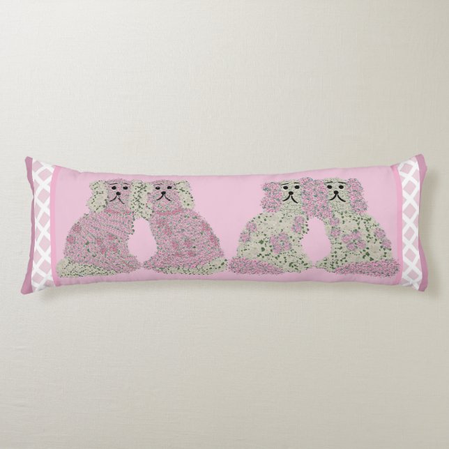 Cojín Perros de Pink Staffordshire Lumbar (Anverso)