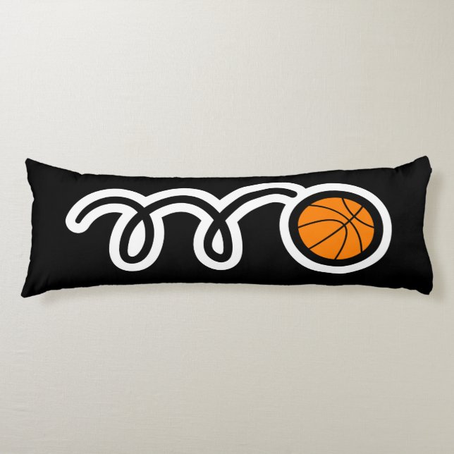 Cojín personalizado de baloncesto, nombre personalizado, (Anverso)
