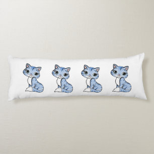 Cojín Personalizado de gato azul