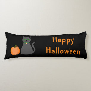 Cojín Personalizado de gatos y calabazas de Halloween