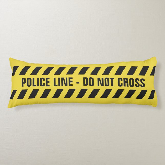 Cojín Personalizado de la línea de policía falsa almohad (Anverso)