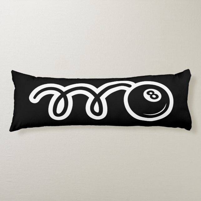 Cojín personalizado de ocho bolas así es como rollo cama (Anverso)