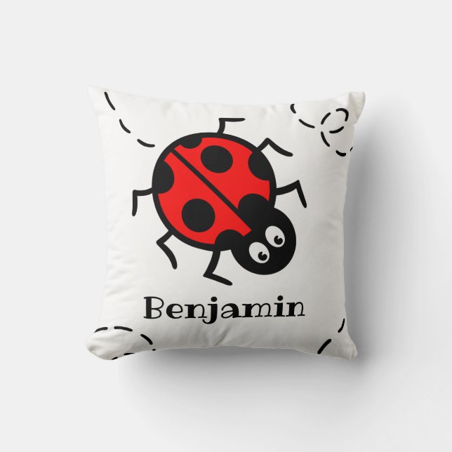 Cojín personalizado del patrón de pájaro largo (Anverso)