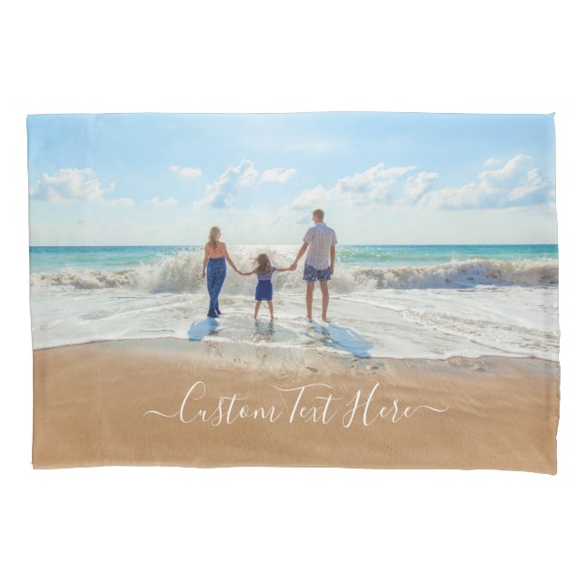 Cojín Personalizado Funda de almohada fotográfica con no (Anverso)