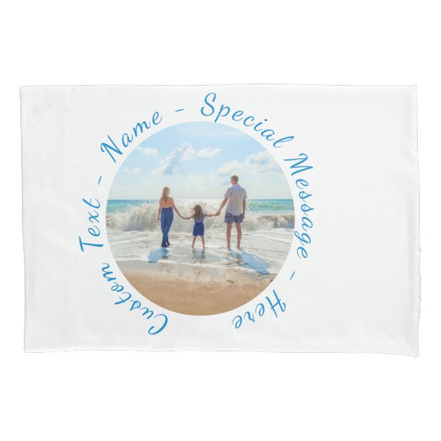 Cojín Personalizado Funda de almohada fotográfica con te (Anverso-izquierdo)
