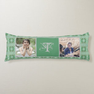 Cojín Personalizado Monograma Shabby Chic Shamrock 2 Fot