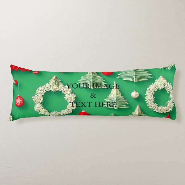 Cojín Personalizado personalizado Su propia foto y texto (Anverso)