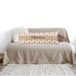 Cojín Personalized Cute woodland Fox nursery decor