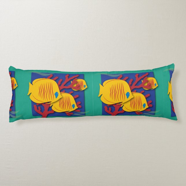 Cojín Pescado tropical (Reverso)