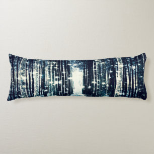 Cojín Pilar corporal: Selva mágica Verde azulada eleganc