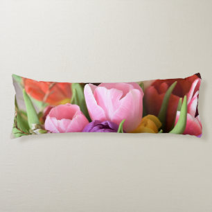 Cojín Pilar del cuerpo de impresión de la flor del tulip