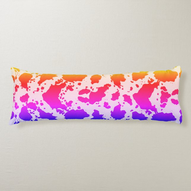 Cojín Pilar del cuerpo de impresión de vaca exótica mult (Anverso)