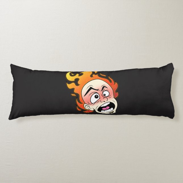 Cojín Pilar del cuerpo de la cabeza de fuego escotés (Anverso)