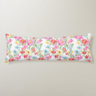 Cojín Pilar del cuerpo de las flores de primavera multic
