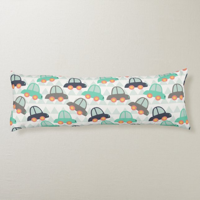 Cojín Pilar del cuerpo de los autos y más autos (Reverso)
