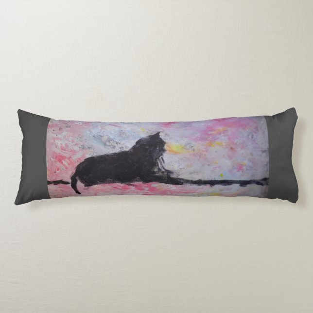 Cojín Pilar del cuerpo de poliéster cepillado por el per (Anverso)