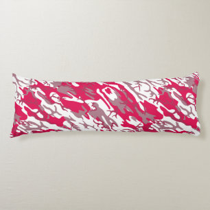 Cojín Pilar del cuerpo del camo rojo
