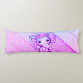 Cojín Pilar del cuerpo del elefante de la corona floral