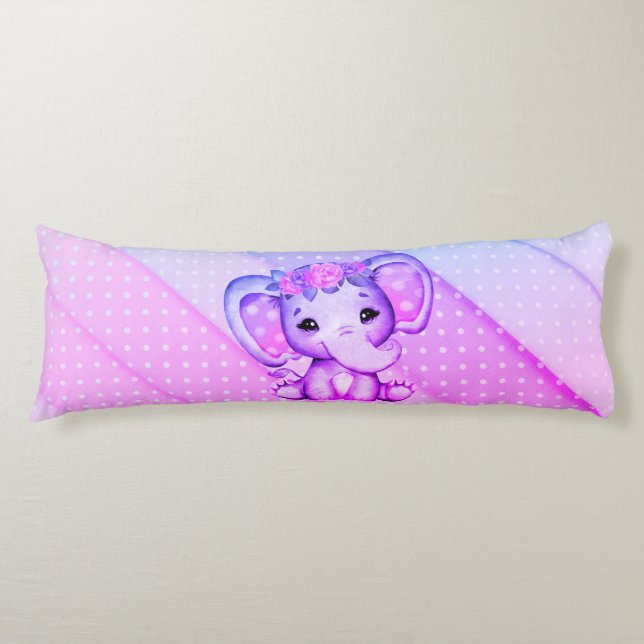 Cojín Pilar del cuerpo del elefante de la corona floral (Anverso)