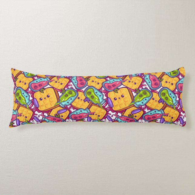 Cojín Pilar del cuerpo del patrón de pastelería (Anverso)