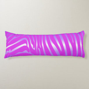 Cojín Pilar del cuerpo rosado de cebra de Zebra Zesty
