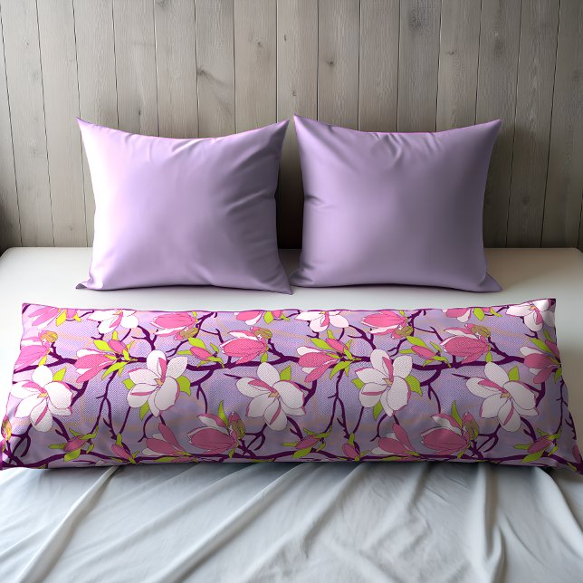 Cojín Pillow corporal de magnolia en flor (Blooming Magnolia Body Pillow)