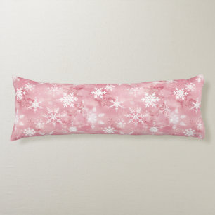 Cojín Pillow corporal un patrón de cristal de nieve