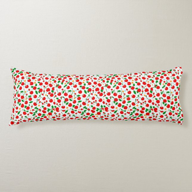 Cojín Pillow de diseño de cerezas (Anverso)